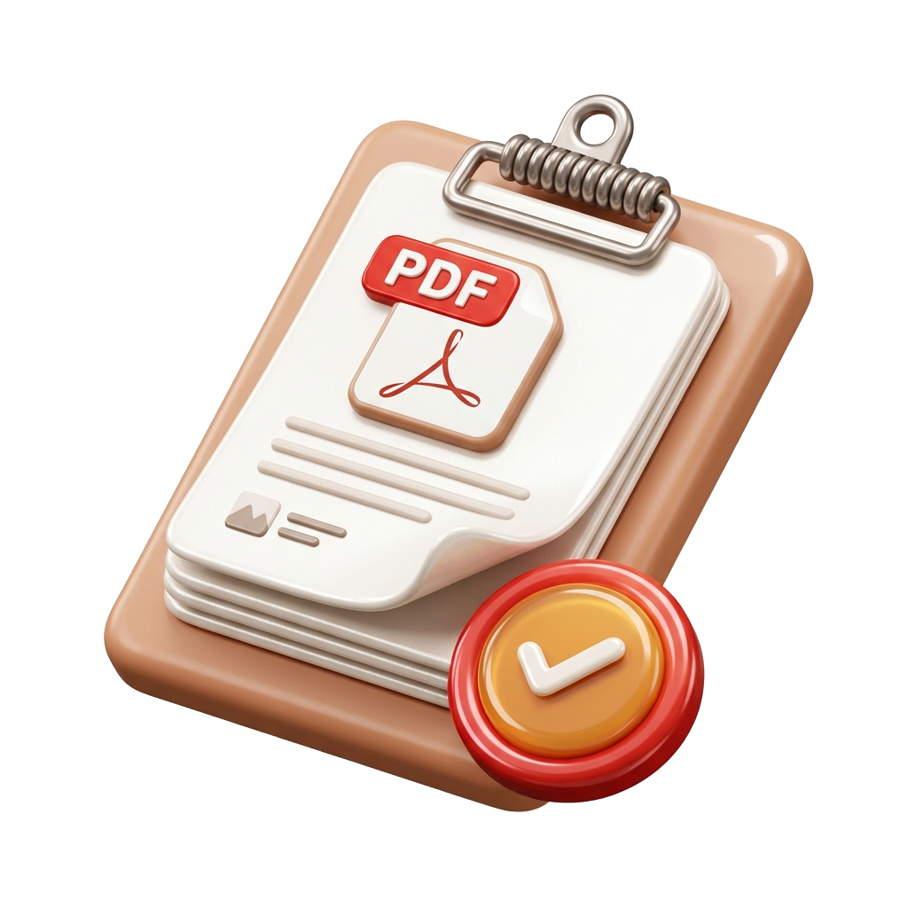 PDF 3D Icon