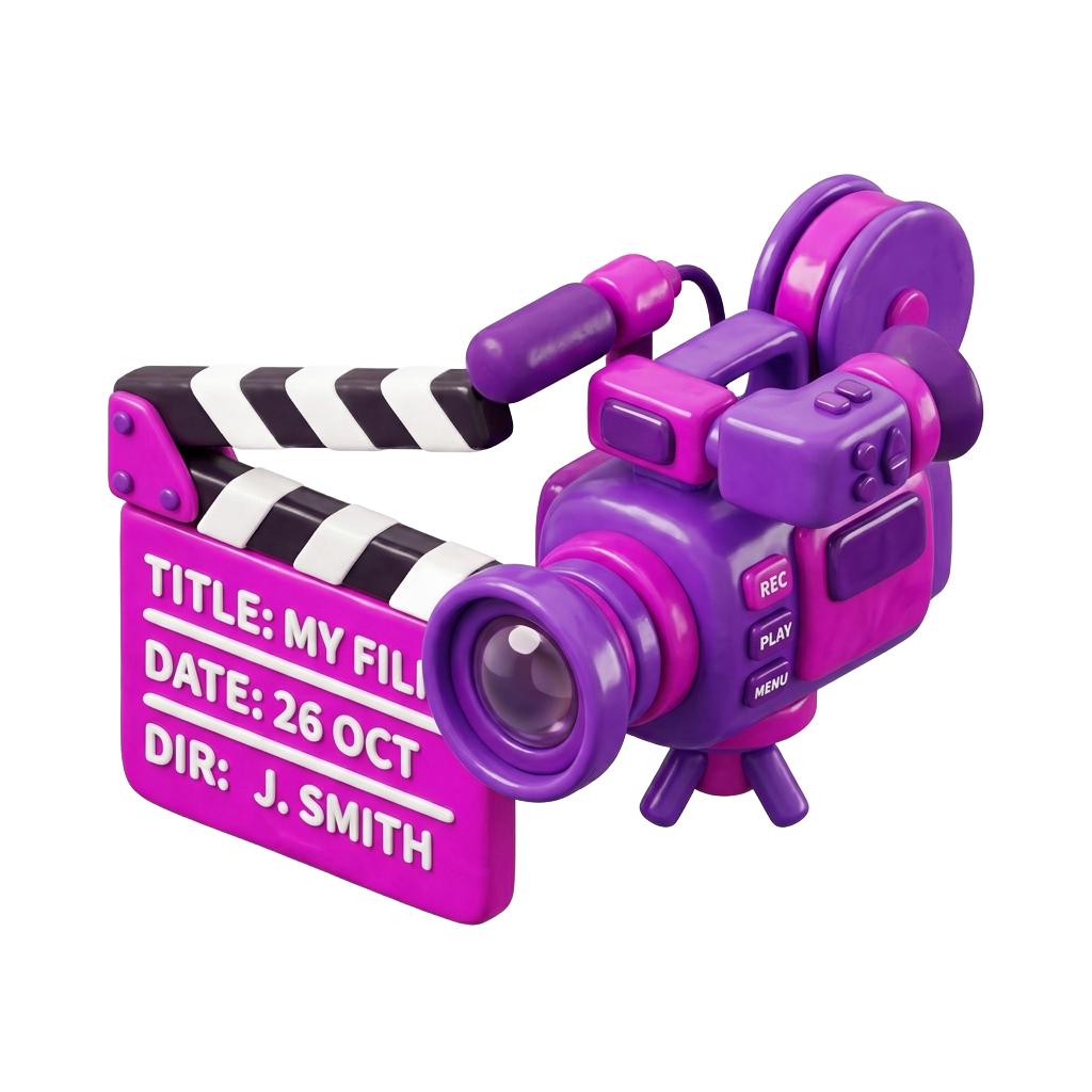 Video 3D Icon